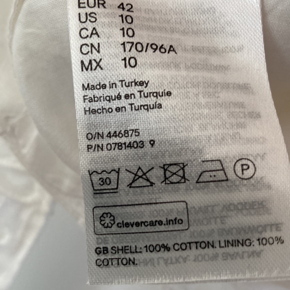 NWT H&M Back Tie Eyelet Cotton Halter Top Size 10 - Picture 7 of 7